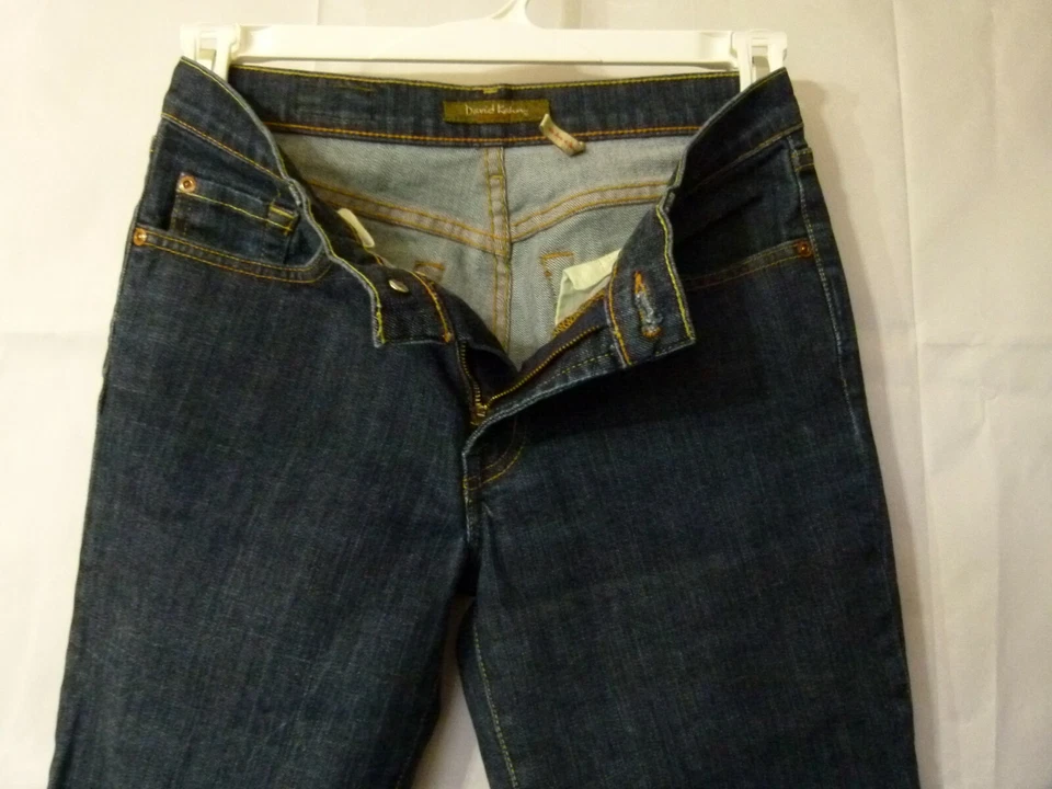 Pantalones de mezclilla para mujer David Kahn Lauren mezcla de algodón azul marino talla 4 Foto 4 de 4