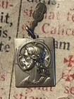 RARE VINTAGE STERLING SILVER Christ PENDANT / INGOT : Brand 1AR  - 1970's !!!