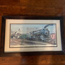 L&N Train Time At Union Station Print Plate 1 VTG 1987 Limited Ed By Ron Flanary