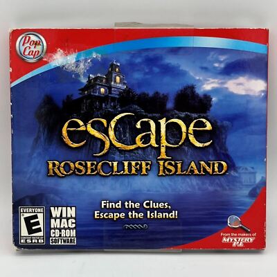 Escape Rosecliff Island Hidden Object Video Game CD-Rom 2011 Windows PC-Mac NWBD