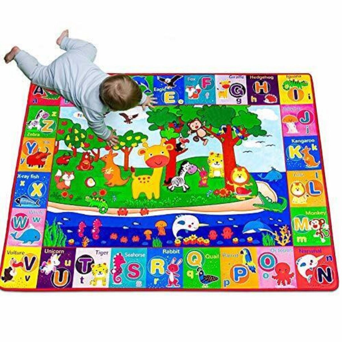 LIVEBOX Alfombra suave para niños de 4 x 6 pies, alfombra de juego para  bebés, niños y niñas, alfombra de sala de juegos para jugar coches  juguetes
