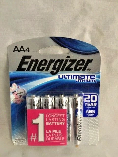 ENERGIZER ULTIMATE LITHIUM AA 4 PACK