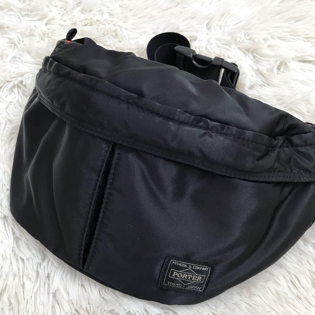 Yoshida Porter Tanker Waist Bag Shoulder bag black moon shape | eBay