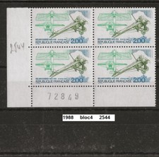 bloc4 de 1988 neuf** Y&T n° 2544 numéro de feuille 72849