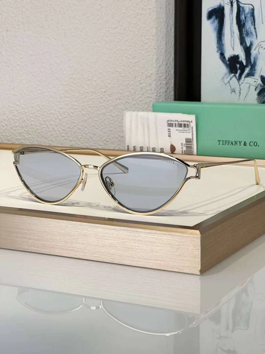Tiffany & Co. Blue Aviator Sunglasses for Women for sale | eBay display picture 2
