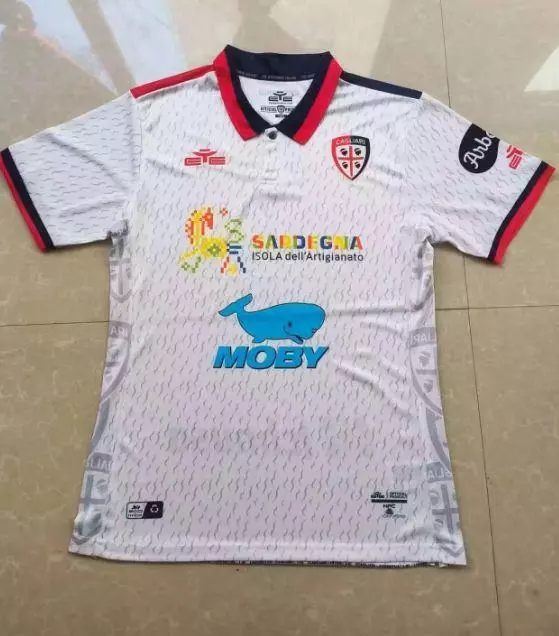 Camisa Cagliari Away Branca 2023/24 Masculina - Malta esportes