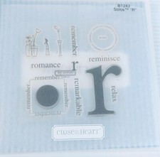 My Acrylic Solos "R" Close To My Heart Stamps Card Making Scrapbooking