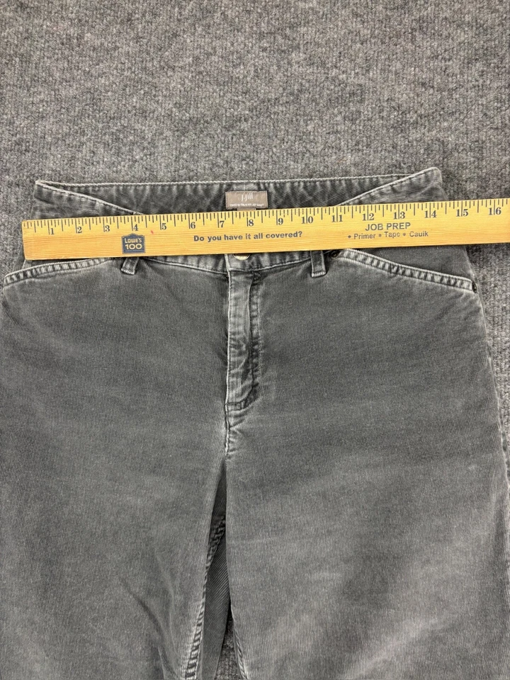 Pantalones de pana para mujer J. Jill 6 grises probados y ajuste verdadero en la cintura corte bota elástico Foto 3 de 4