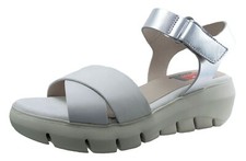 Fluchos Lima Women's Platform Sandals White Leather-F0839: Elegance And Comfort