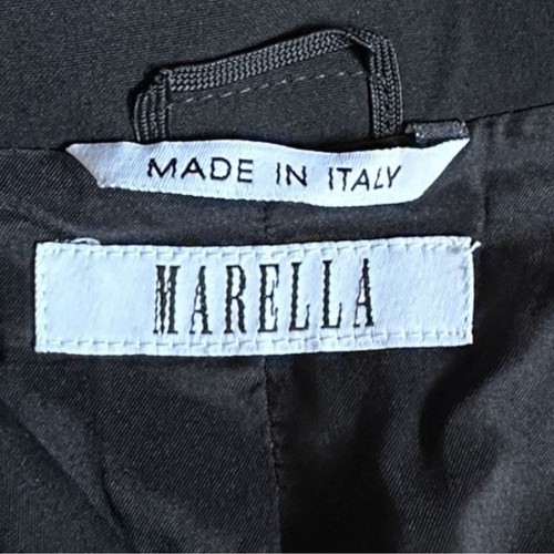 Marella Black Minimalist Contemporary Full Zip Jacket Size 12 Essential - Picture 7 of 10