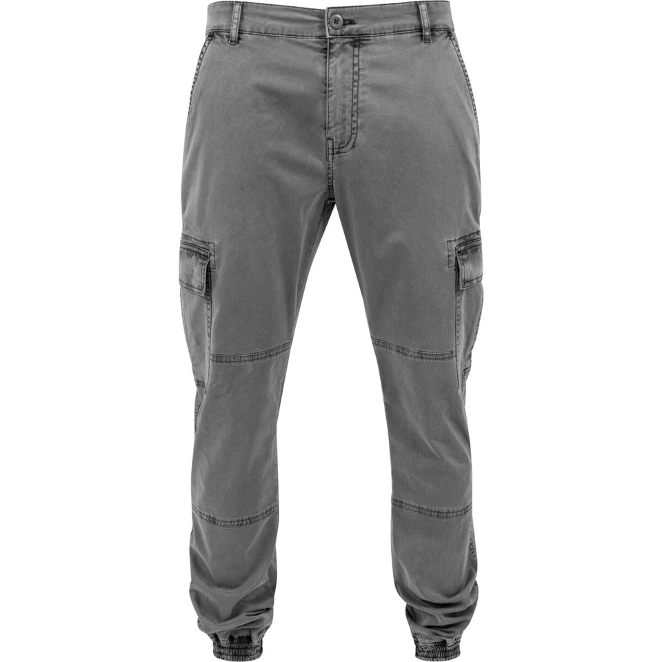 Cargo Jogging Pantalones Urbanclassics Lavado Sarga Stretch de Ocio Seguridad - Imagen 4 de 4