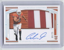 2020 Panini National Treasures Collegiate #125 Collin Johnson Silver #/25