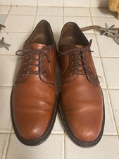 Walk Over Custom Handcrafted Vintage British Tan Oxford Shoes 8 D/B MADE in USA