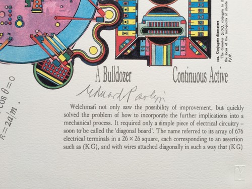 Eduardo Paolozzi. superb large original screenprint, Turing, signed in pencil. - Picture 2 of 6