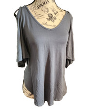 CHARLOTTE RUSSE gray blouse- size M