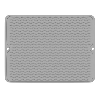 Silicone Dish Drying Mat for Multiple Usage, Easy clean 16'' x 18'' Silicone Mat
