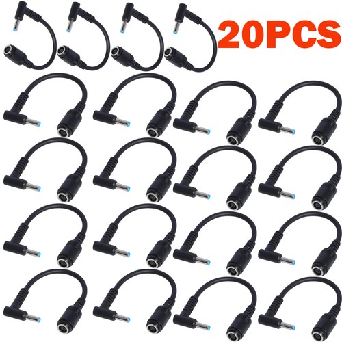 20PCS DC Power Charger Converter Adapter Cable 7.4mm - 4.5mm For HP Blue Tip - Picture 2 of 11