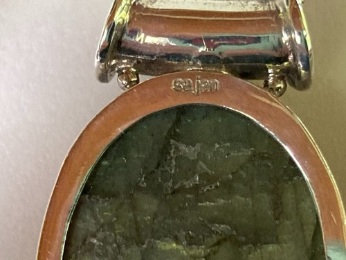 Sajen Sterling Silver Large Labradorite Pendant Necklace with Multiple Gemstones - Picture 2 of 11