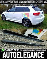 Schweller Unten Anschluss Seitenlichter Audi A3 8P 2005-2012 Sportback Tuning
