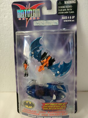 Batman Beyond Streets of Gotham Vehicles BATMOBILE NETRUNNER & SMART BAT *Rare*