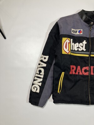 Vintage Chesterfield Racing Jacket Motorcycle Size L Bomber Puffer