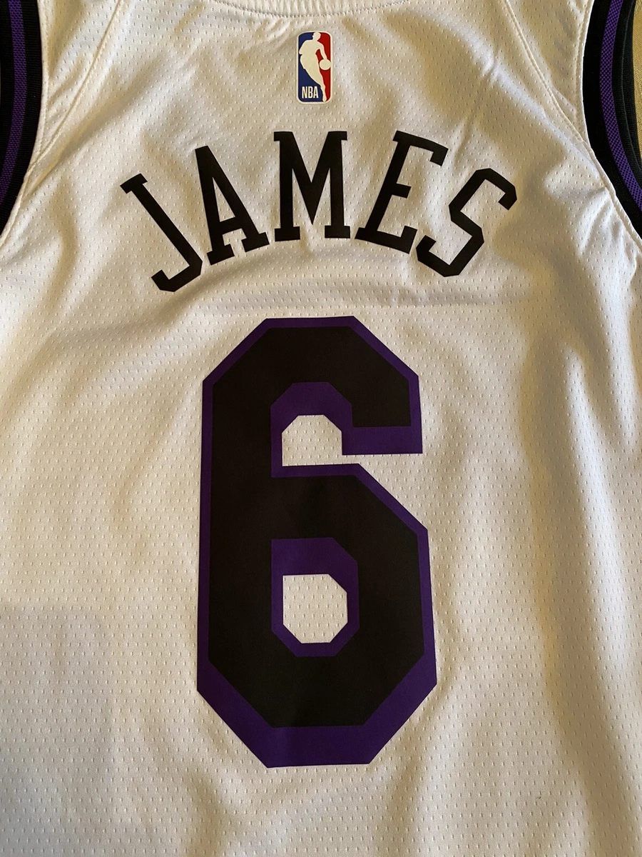 LeBron James Los Angeles Lakers Nike Swingman Jersey White - Association Edition