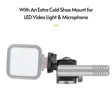 Andoer 2-in-1 360 Rotatable Dual Use Ball Head Cold Shoe Mount Mini Ball H USGA