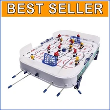 Compact Tabletop Hockey Toy with Rods, Pucks & Scoreboard - Perfect for Kids
