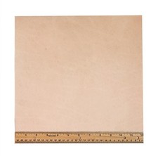 Natural Tooling Leather 3-4 oz 12" x 12" Topgrain Veg Tan Cowhide Piece