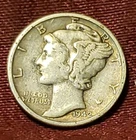 1942-S Mercury Dime 90% Silver Free Shipping