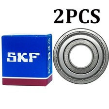 2Pcs SKF 6203 2Z Deep Groove Ball Bearings 17x40x12mm Double Metal Shields