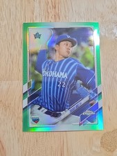 2021 Topps Chrome NPB TAISEI IRIE Green Refractor /99 #153 Rookie SP