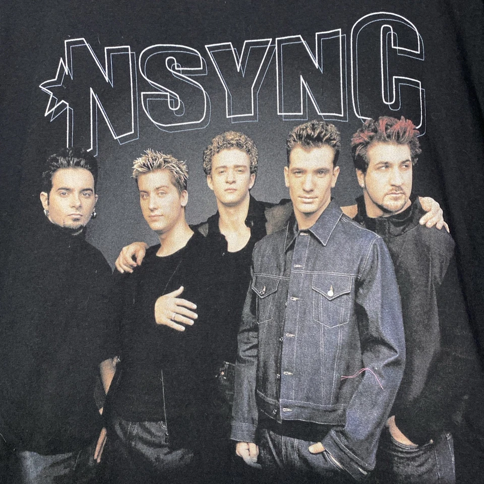 NSYNC 90s Boy Band T Shirt Size Y2K Mens XL TG 24x32 - Image 2 of 4
