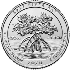 2020 America The Beautiful $ Quarter Dollar Salt River Bay VI D mint BUNC coin