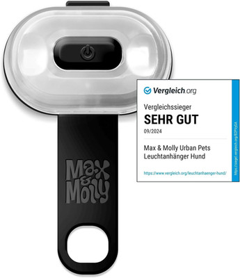 Max & Molly Matrix Ultra LED, Hundelicht Für Geschirr, Leine & Halsband, Schwarz