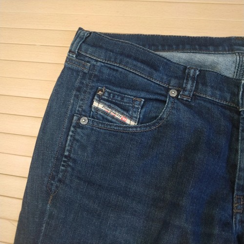 Diesel Jeans W32 L32 Blue Womens Doozy Straight Stretch 008FE Italy Zip Demin - Picture 4 of 18