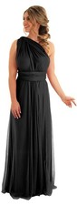 Multiway wrap dress for bridesmaids or formal events with matching bandeau.