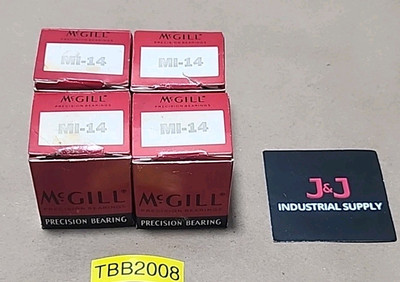 *NEW* [4] McGill MI-14 Needle Roller Bearing 7/8'' Bore 1.1241 OD + Warranty!