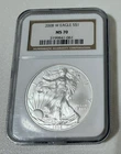 2008 W Eagle S$1 MS-70 NGC Brown Label