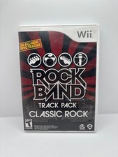 TESTED Rock Band Track Pack Classic Rock for Nintendo Wii CIB COMPLETE