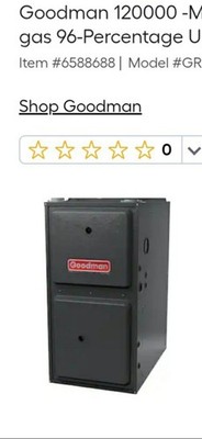 Goodman 5 Ton Split System GLXS4B CAPTA 120000 BTU Heat 60000 BTU Cool 14.3 SEER