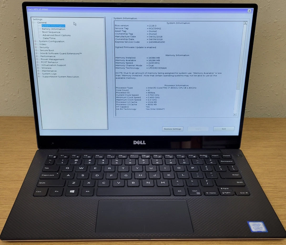 Dell XPS 13 9360 16GB RAM PC Laptops & Netbooks for Sale | Shop