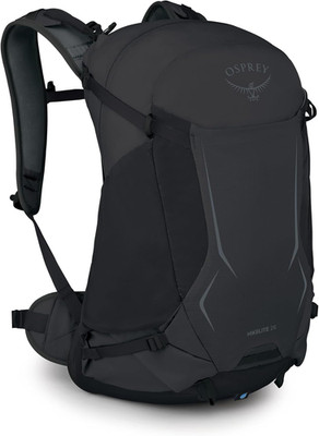 Osprey Hikelite 26L Durable Hiking Backpack - Travel with Rain Cover,Raven Black