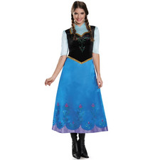 Disguise Frozen Traveling Anna Deluxe Women's Halloween Costume L 12-14