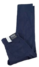 Mens Signature Levi Navy Blue Pants Flex Athletic Pants Tech Pocket 34X32 NWT