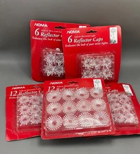 Christmas NOMA Clear Reflector Caps  Add-On Miniature Light Covers  VTG NEW Lot