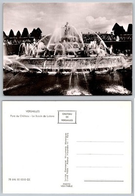 Versailles Latona Fountain RPPC Postcard - Chateau de Versailles France