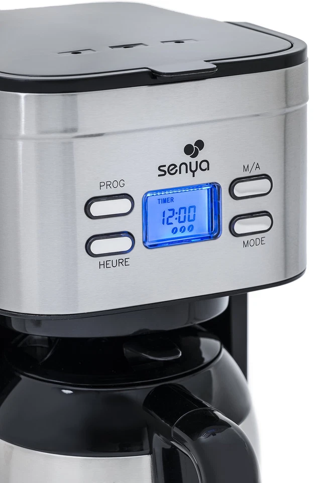 SYBF-CM025 Hot Coffee Kaffeemaschine Stainless Steel 1.2 liters Edelstahl - Bild 4 von 4