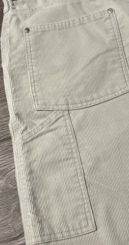 Levi’s Vintage Silver Tab Ivory/Bone Corduroy Utility Pocket Pants, Size 34x32 - Picture 9 of 14