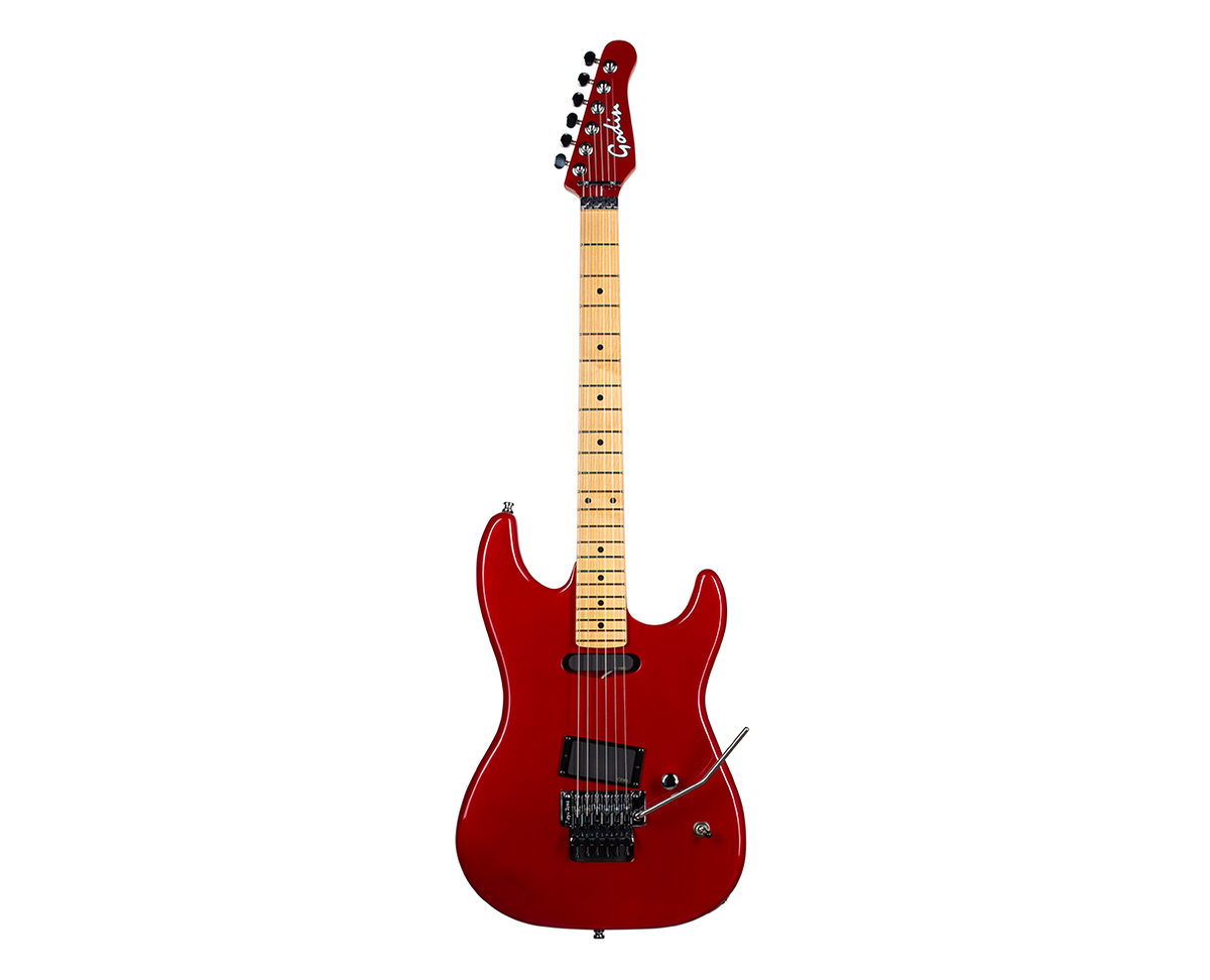 Godin Redline - 85 Red MN Electric Guitar - Red w/Maple FB - Open